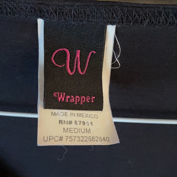 Black V-neck Tie Blouse size M - Picture 3 of 4